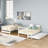 Rustic Style Bunk Bed With Trundle, Solid Pine Construction