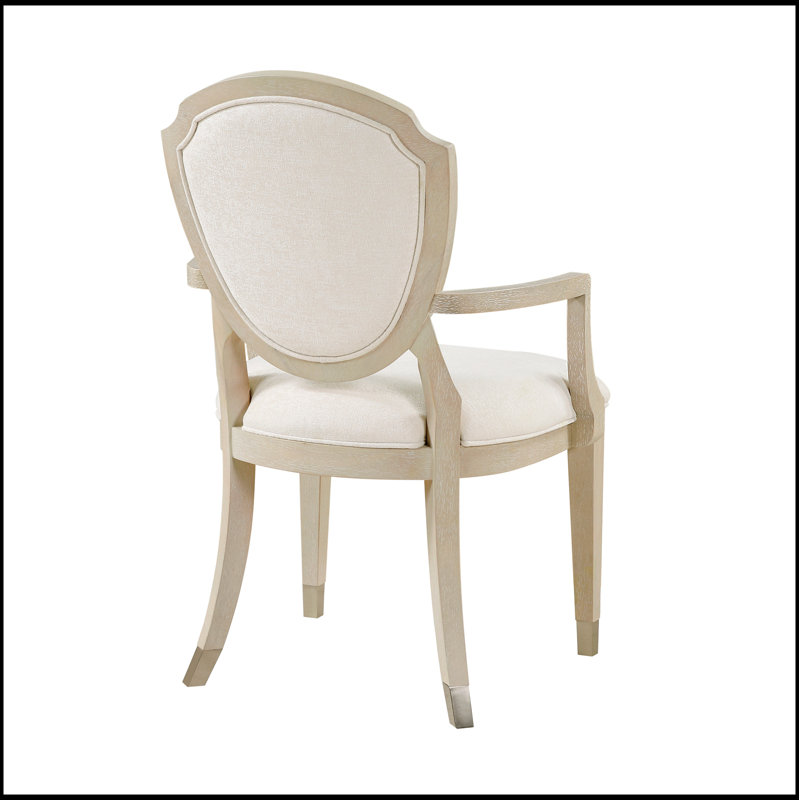 Ensemble de 2 fauteuils contemporains en bois de chêne clair revêtus de chêne clair pour la salle à manger et la cuisine