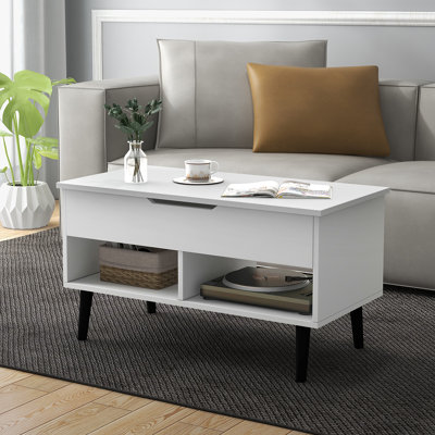Vavra Lift Top Four Leg Coffee Table with Storage