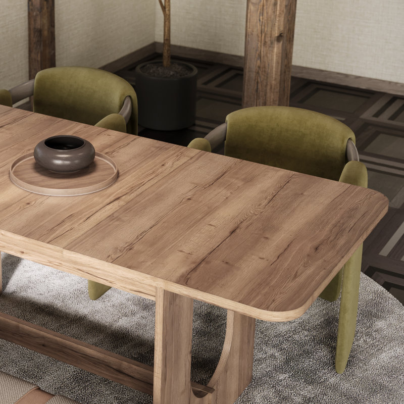 Extendable Dining Table, Light Wood