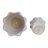 Planter Ceramic Scalloped Rim Ribbed Design Set Of 2-1052548935