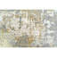 Abstract Area Rug in Grey/Gold