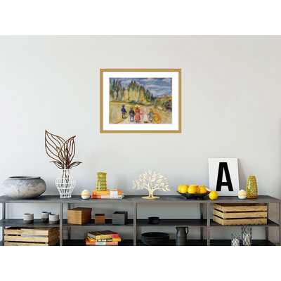 The Fairytale Forest by Edvard Munch -Framed Giclee Print