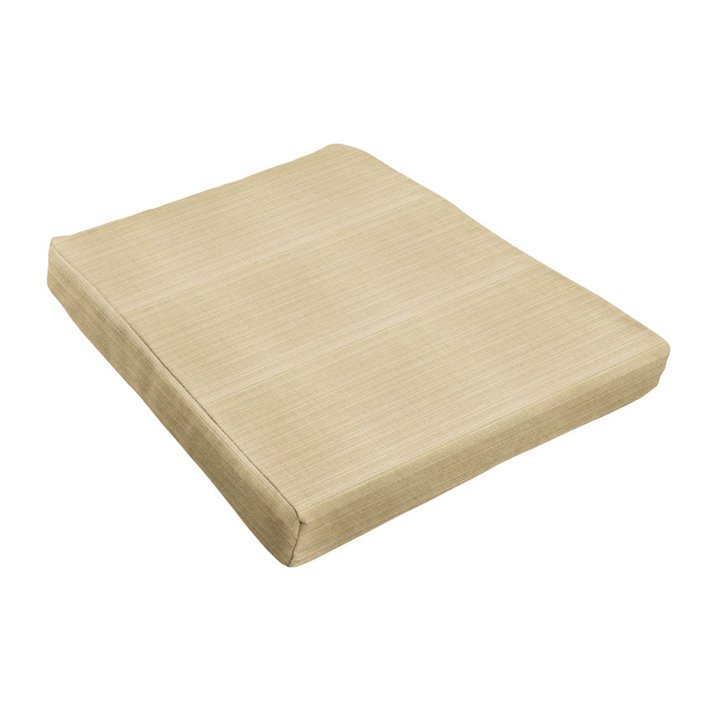 Outdoor 2.5'' Dining Chair Cushion, Dupione Sand Sunbrella®