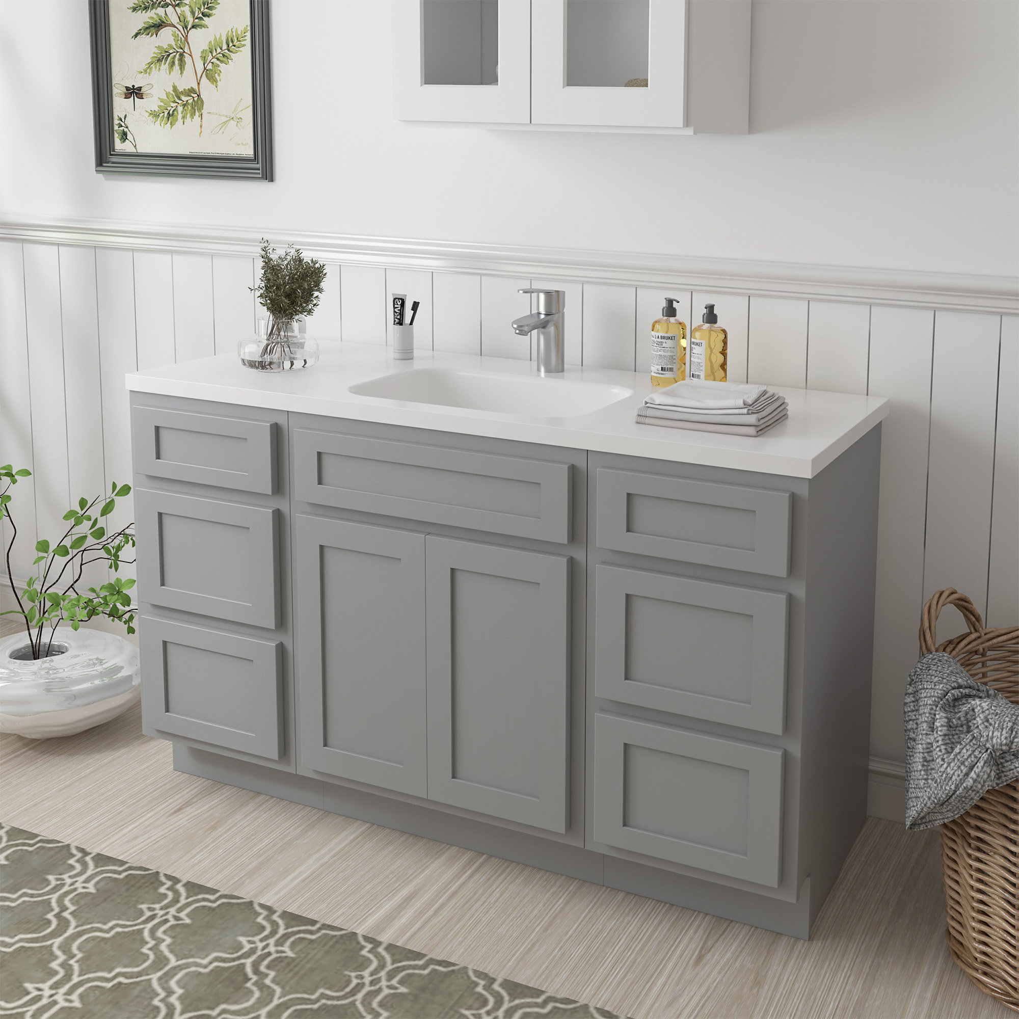 Home Beyond 54'' Single Bathroom Vanity Base Only \u0026 Reviews | Wayfair, image size:2000x2000
