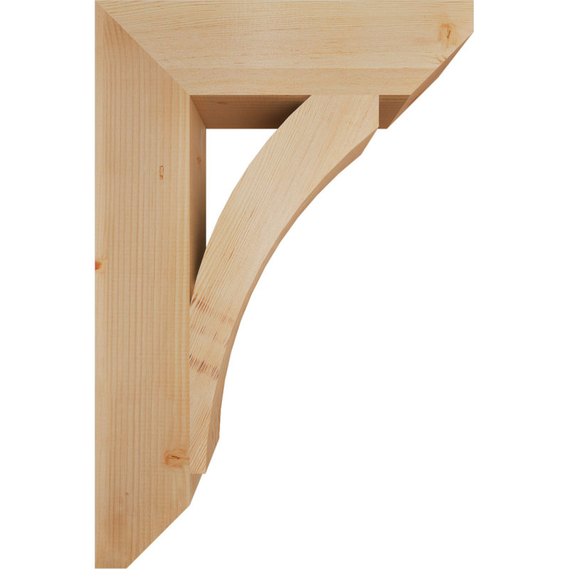 Support en bois / corbeau, Sapin de Douglas, H 36 po x l 5,5 po x P 24 po