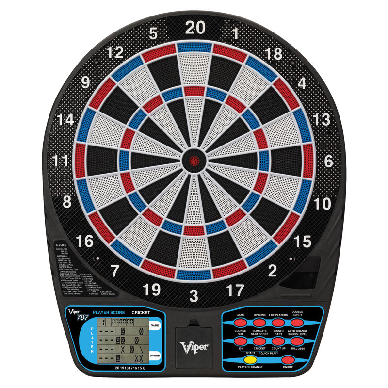 Viper 787 Electronic Dartboard with Darts, 15.5" Regulation Target