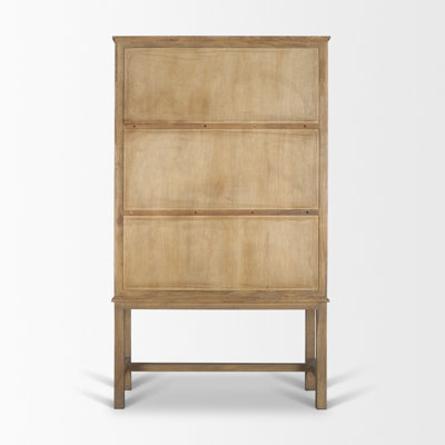 Truss 76.5" Solid Wood China Cabinet
