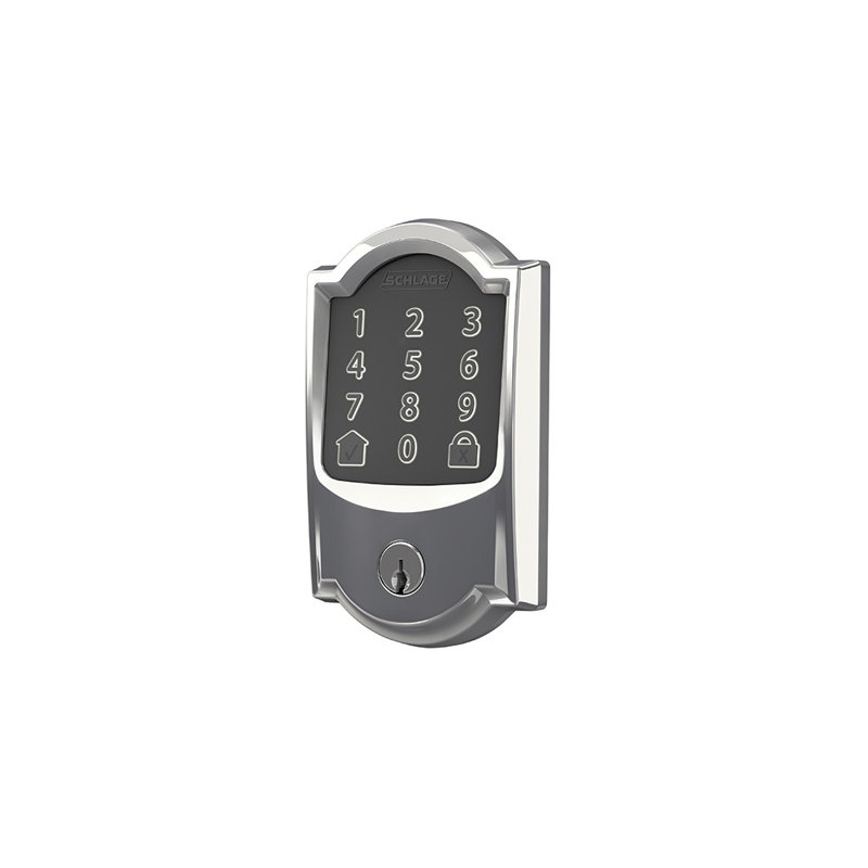Encode Smart WiFi Deadbolt with Camelot Trim, Polished Chrome, Yes