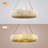 Boho 24" 6-Light Dimmable Wheel Beaded Chandelier