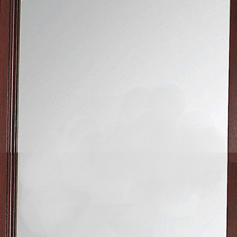 Rochana Solid Wood Flat Wall Mirror, Brown