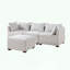 Repose-pieds modulaire moderne avec tissu performant