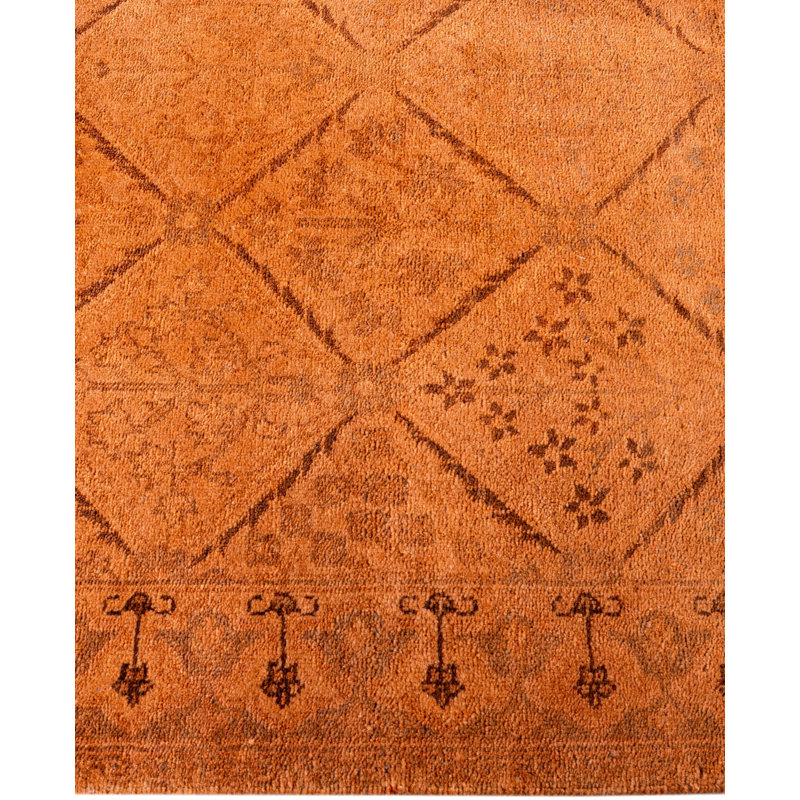 Overdyed One-of-a-Kind 2' 6" X 11' 9" Hand Knotted Area Rug