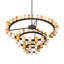 Lustre 60 lumières 84 niveaux à trois niveaux 84 "Noziroh