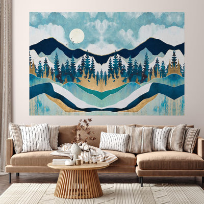 Abstract Mountains Peel & Stick Abstract Border