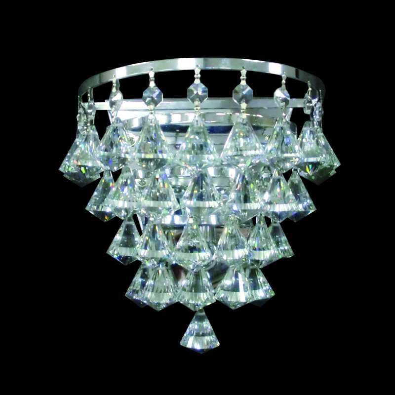 Flush Mounted Sconce, Chrome