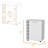 Wooden Kitchen Cart, 6-Bottle Rack Bar Cart-1893330292