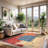 Koressa Chenille Washable Geometric Indoor Rug-1140535989