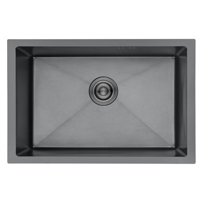 Mattalyn Belfry Kitchen 70 mm W Single Bowl Stainless Steel Farmhouse Kitchen Sink