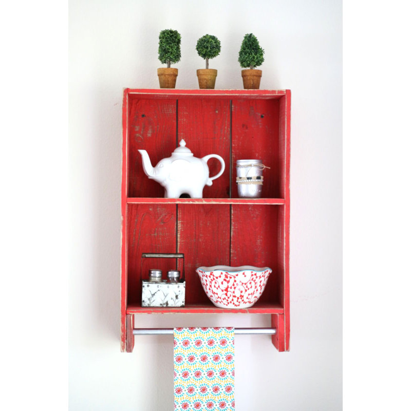 Tablette murale, Rouge