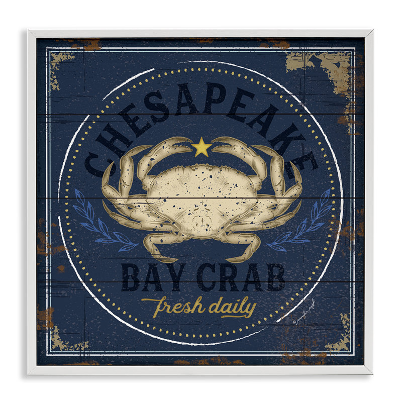 «Fresh Crab Chesapeake Bay», estampe numérique, design par Jennifer Pugh, H 24 po x l 24 po
