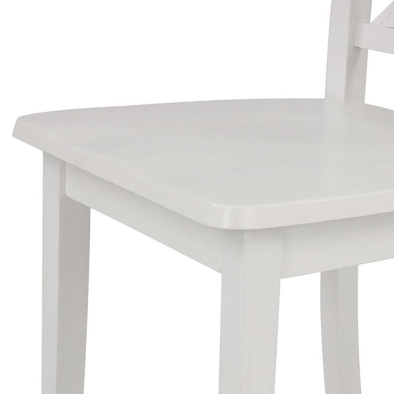 Ensemble de salle à manger Ritsuko, Blanc, Blanc, Blanc