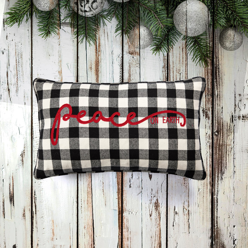 Oreiller 100% coton Holiday Series, Paix, Polyester