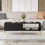 Table basse Mid-Century moderne avec tiroirs doubles-1924070326