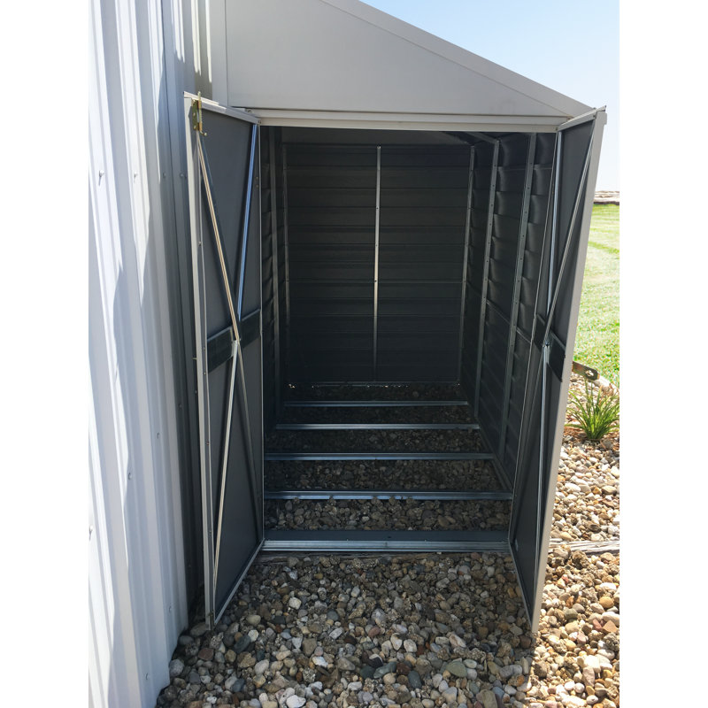 Remise de rangement en acier avec toiture à une seule pente de 4 x 10 pi Yardsaver®