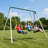 9.5' Heavy Duty Metal Swing Set