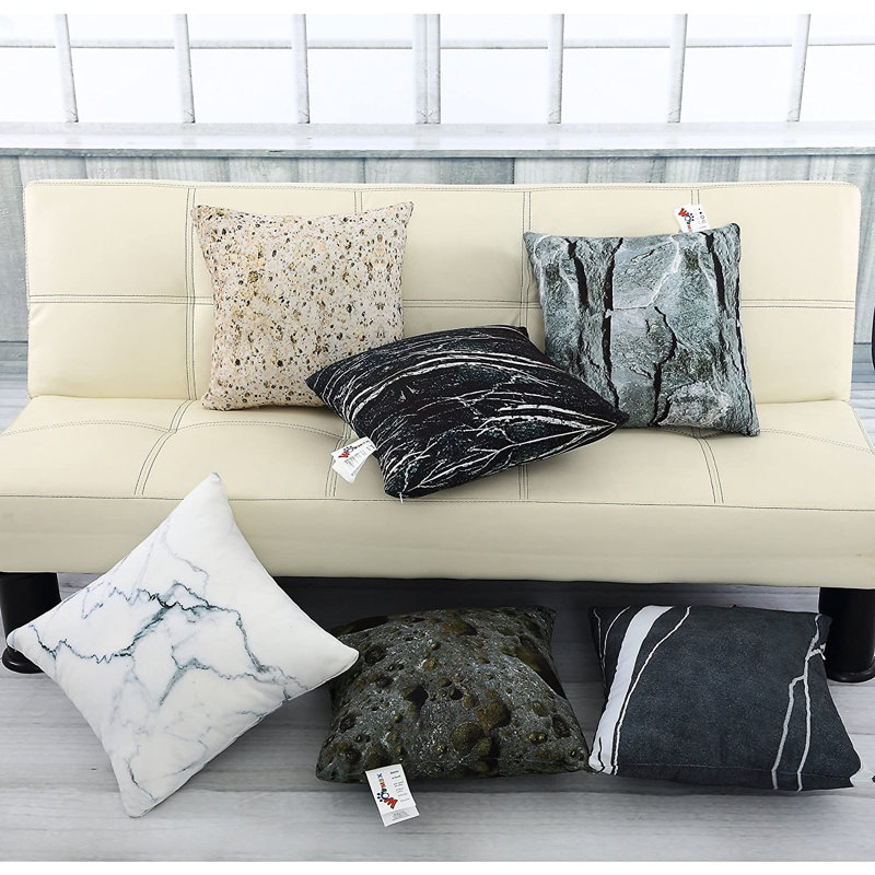 Abstract Beige Square Cushion