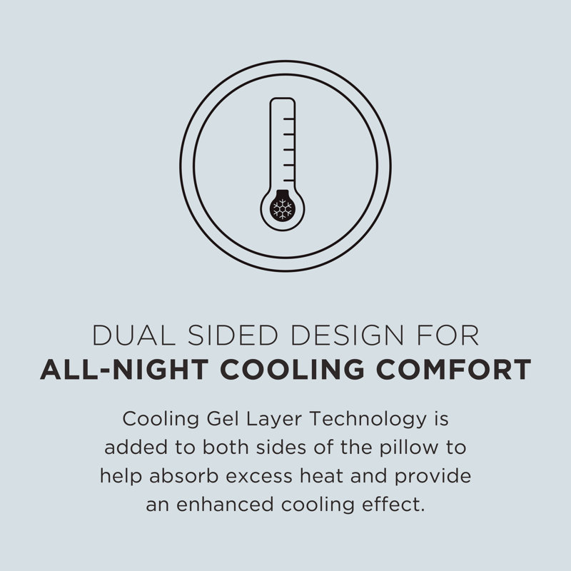 TEMPUR-Cloud Breeze Dual Cooling Pillow, King, 2 Pack
