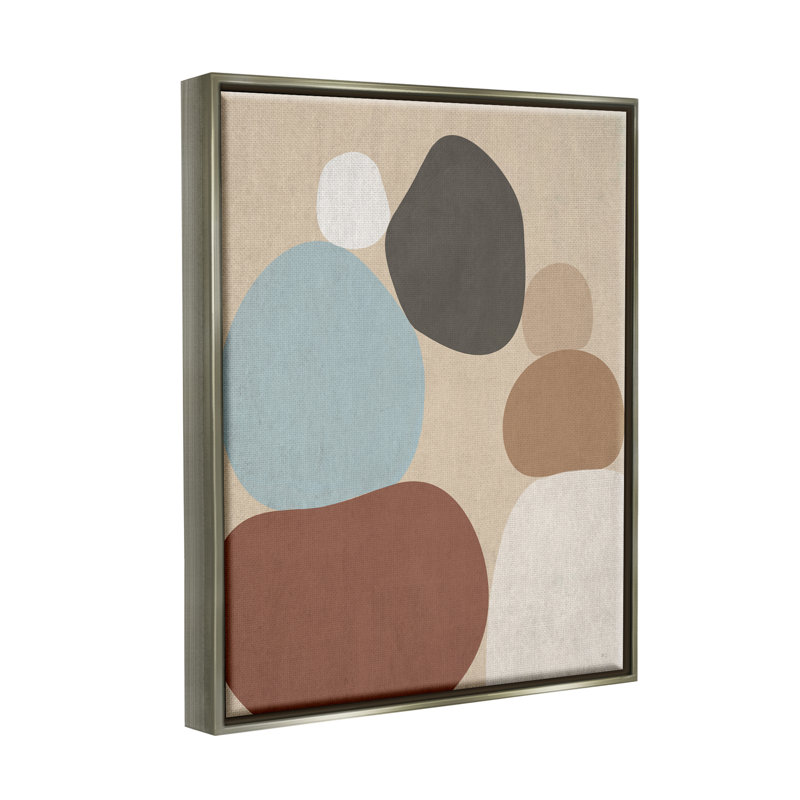«Stupell Industries Neutral Boho Contemporary Rocks», art mural encadré par Susan Jill, H 31 po x l 25 po x P 1,7 po