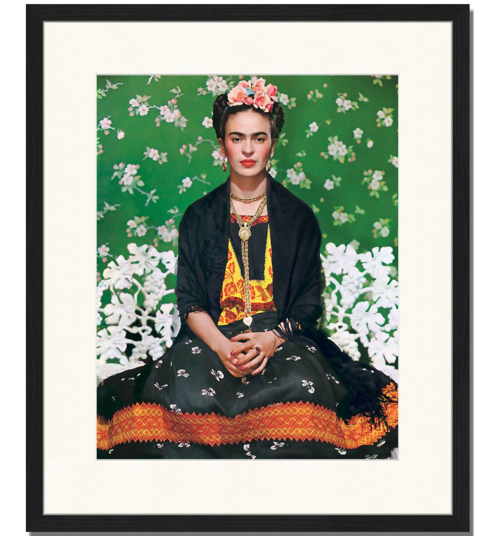 Grafikdruck Frida Kahlo von Nickolas Muray