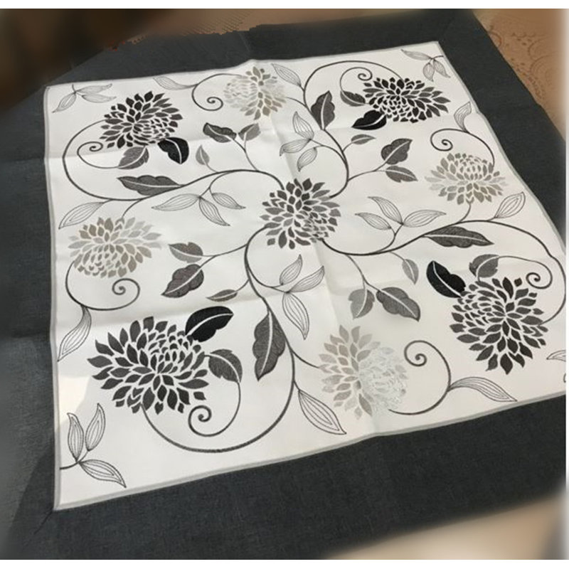 Chrysanthemum 36X36" Square Table Topper
