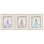 Princess Love Pearls & Florals, ensemble de 3 reproductions encadrées sous verre, design par Christine Simpson Art