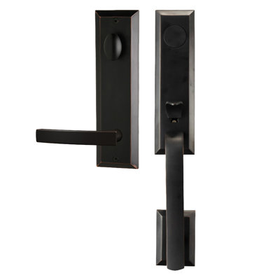 Bravura 971-940 Dummy Austin Handleset with Miramar Lever in Satin Nickel - R