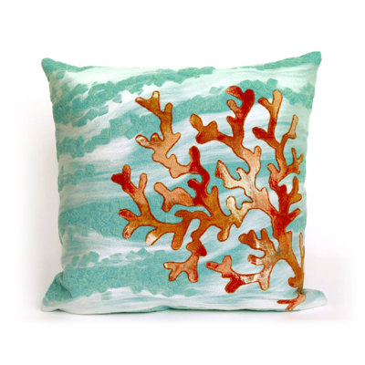 Abstract Indoor/Outdoor Throw Pillow
