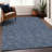 Riyala Blue Washable Indoor-Outdoor Rug - -392662938