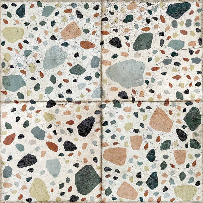 Carreau de mosaïque auto-adhésif en vinyle l 7 po x L 7 po, Gris ardoise foncé