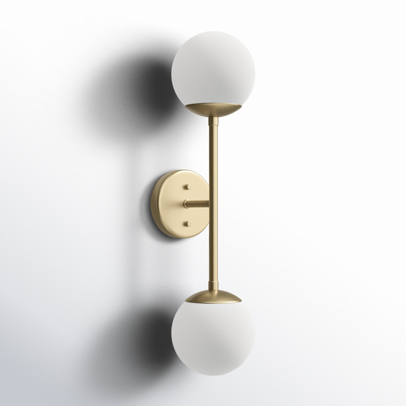 Bridgit Steel Wall Sconce, Brushed Gold