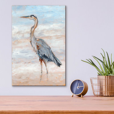 «Beach Heron II» par Ethan Harper, art mural en verre acrylique