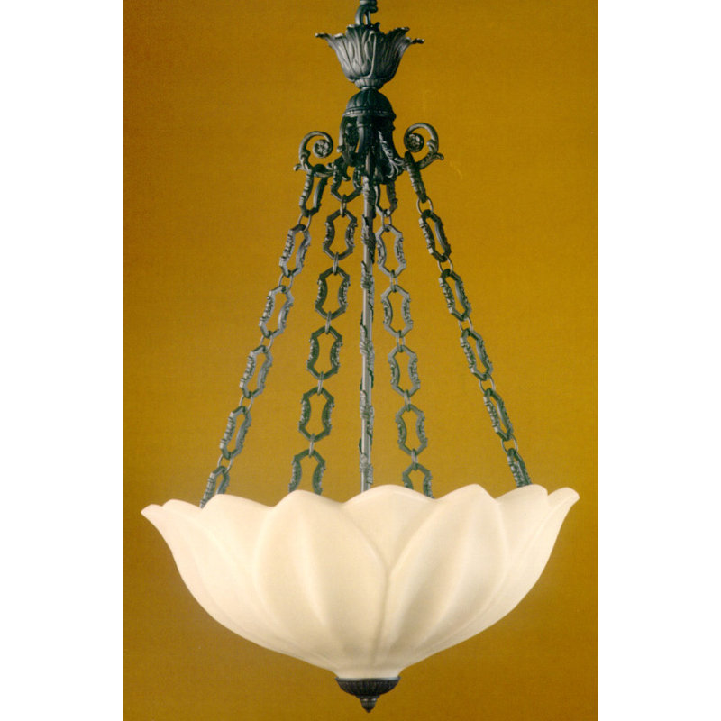 Current 4 - Light Bowl Pendant, Dark Flemish