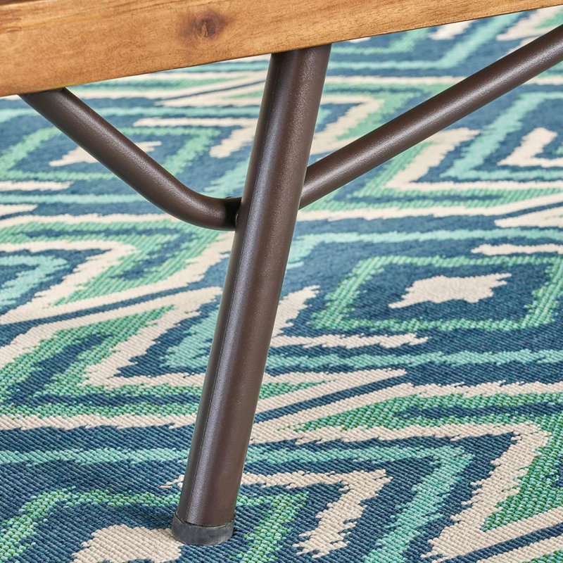 Causeuse d'extérieur avec table basse Canoga