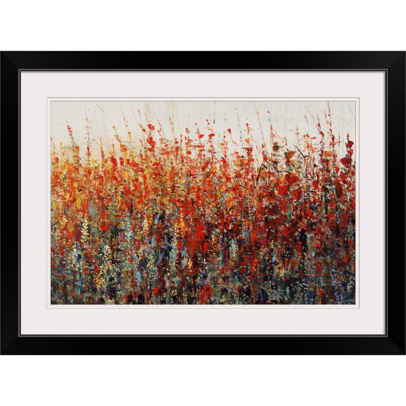 Anki «Crimson Evening» par Anki - reproduction, Cadre noir, H 24 po x l 32 po x P 1 po