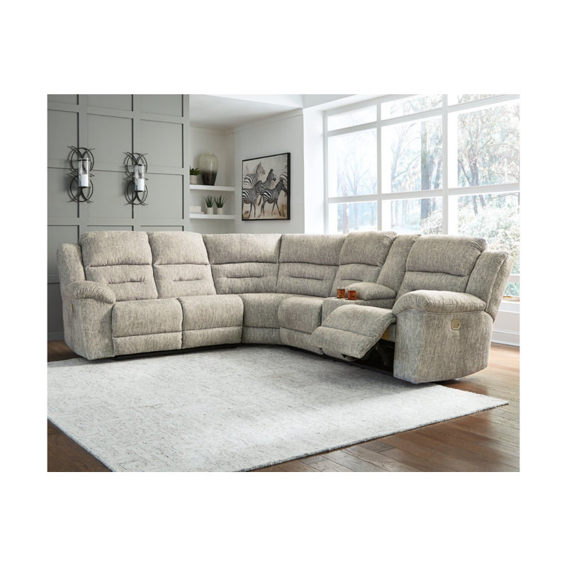 Family Den 3-Piece Power Reclining Sectional