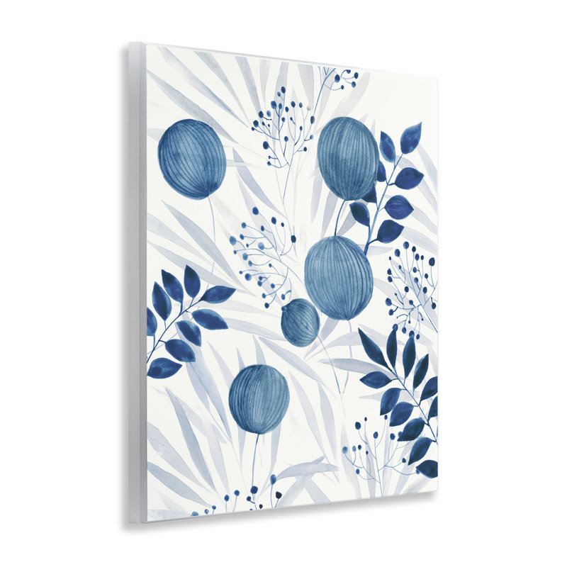 Art mural, motif de feuilles fraîches, design par Hannah Dawson