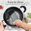 L'ensemble de cuisson antiadhésif Cook N Home Basics comprend des casseroles avec couvercle, une casserole avec couvercle, des poêles à frire, non compatibles avec l'induction, 15 pièces, noir