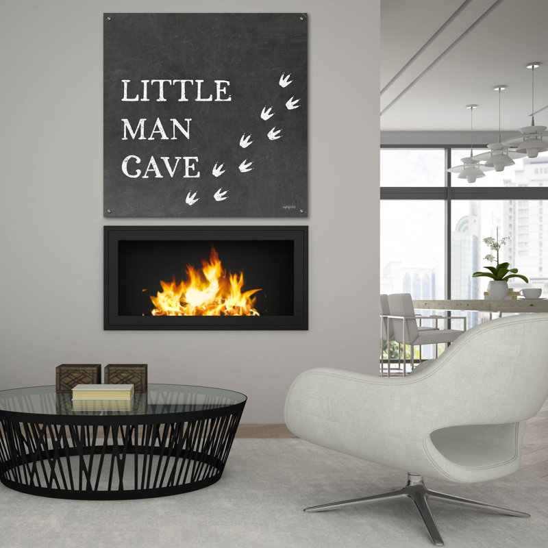 «Little Man Cave» par Imparfect Dust, art mural en verre acrylique, H 36 po x l 36 po x P 0,2 po