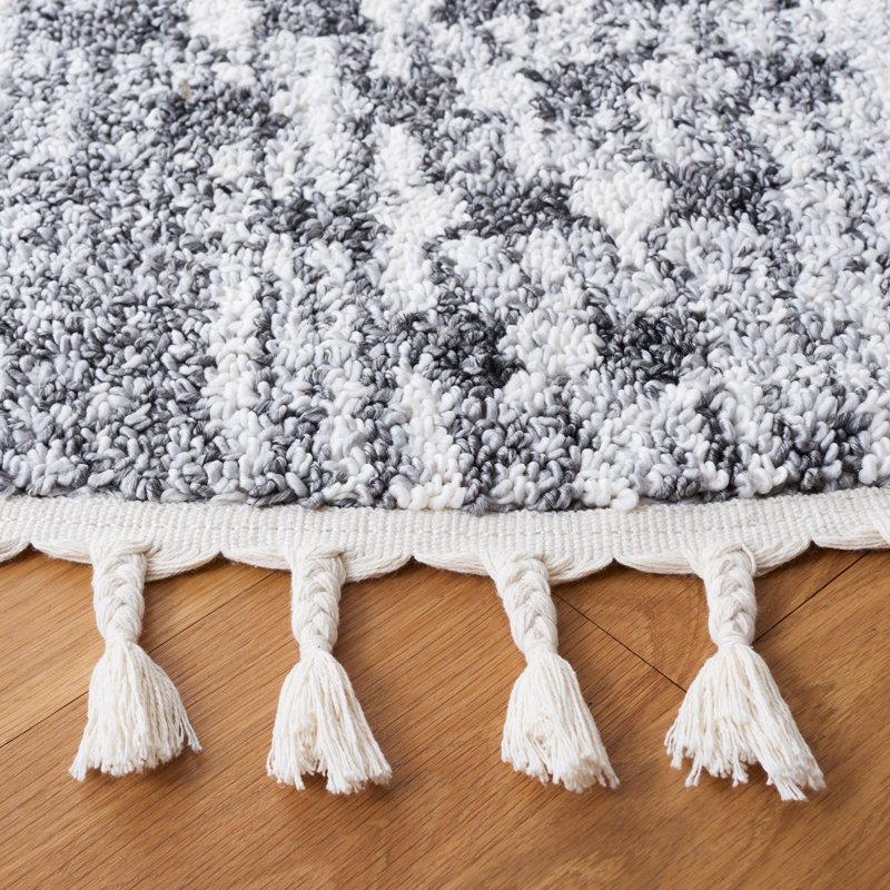 Moroccan Tassel Shag Performance Southwestern Rug, Rectangle 4' x 6'